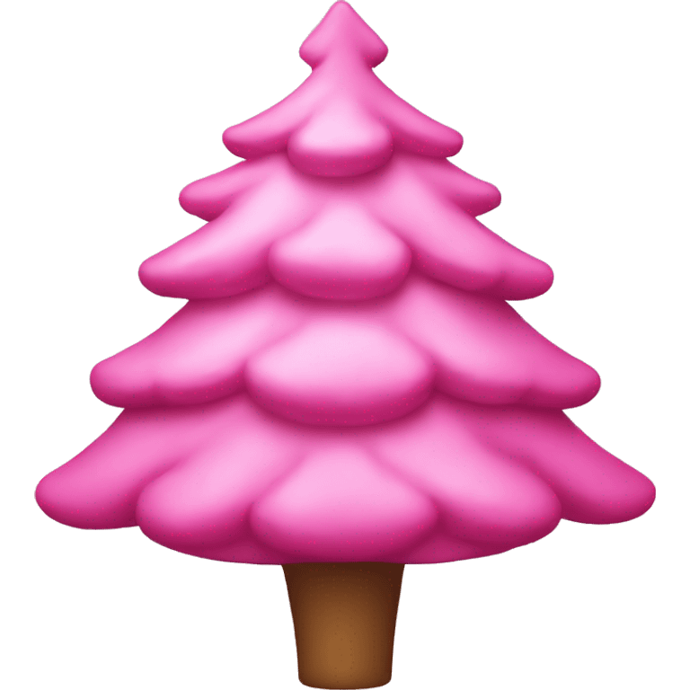 pink christmas tree emoji