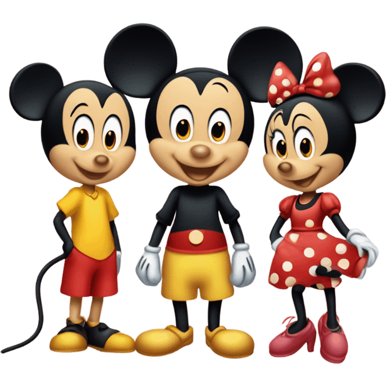 Mickey and Minnie Mouse emoji