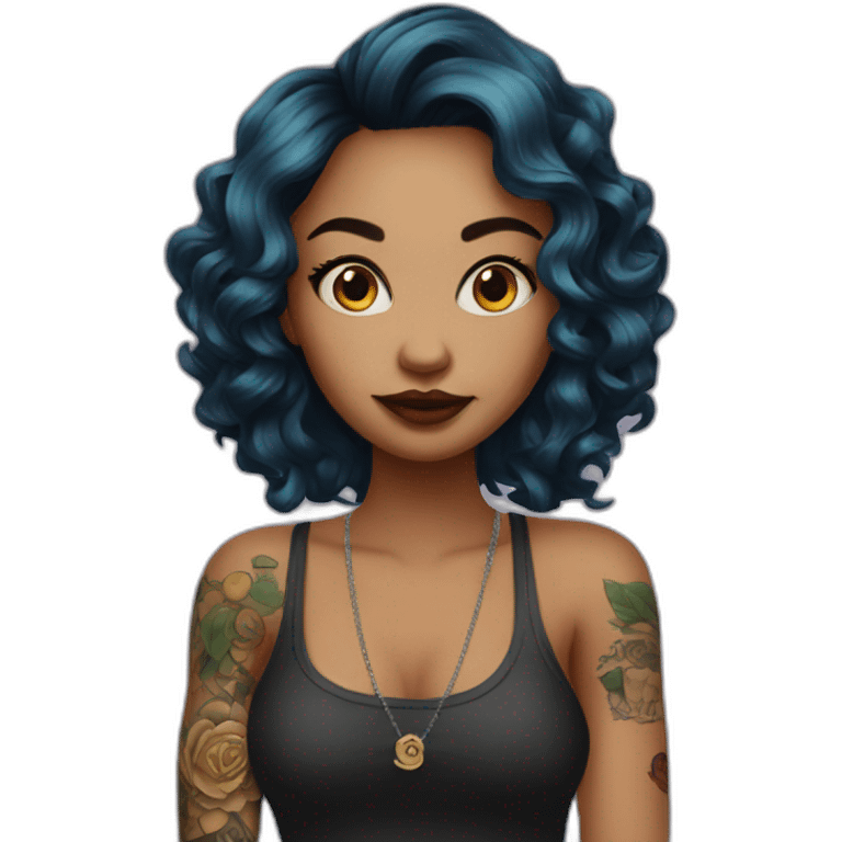 tattoo girl artist emoji