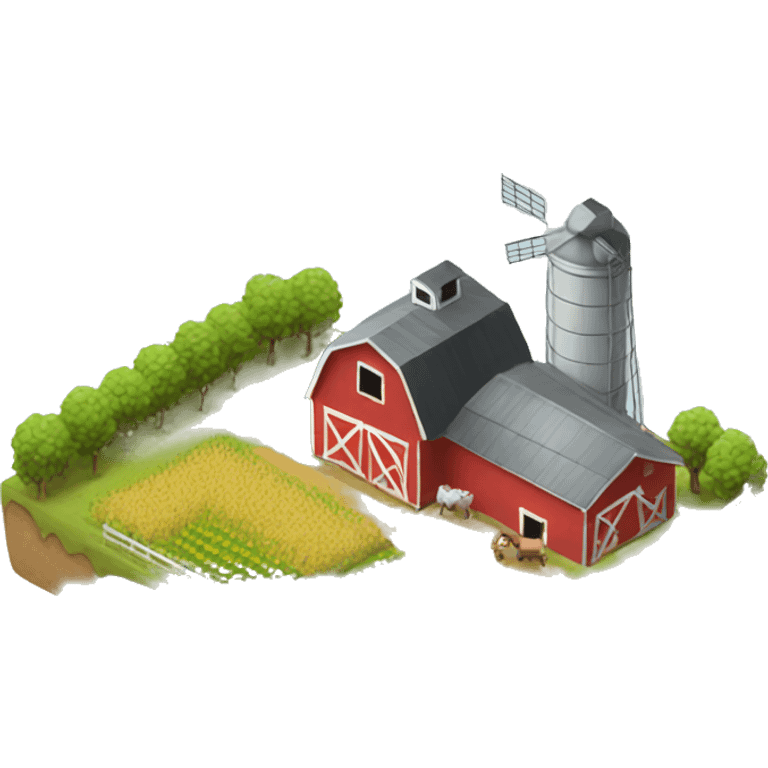 farm in the countryside emoji