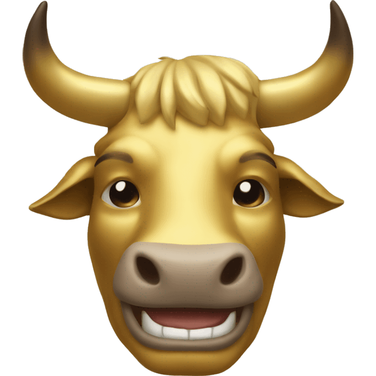 golden bull Smile emoji