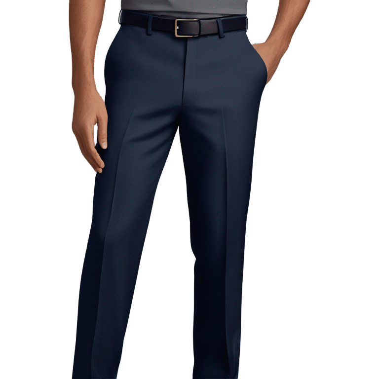 Worsted wool trousers navy  emoji