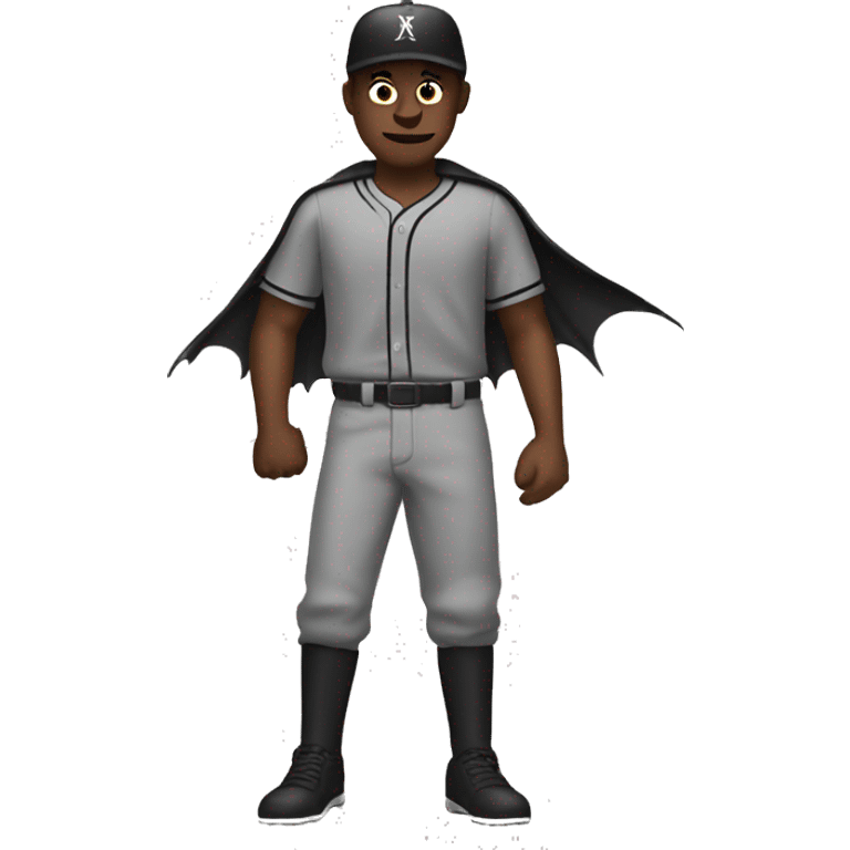 man with bat wings and ball emoji