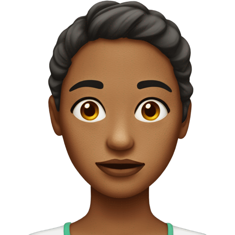 a woman with skin trouble emoji