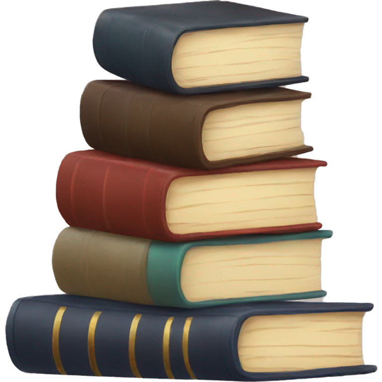 Cozy book stack emoji | AI Emoji Generator
