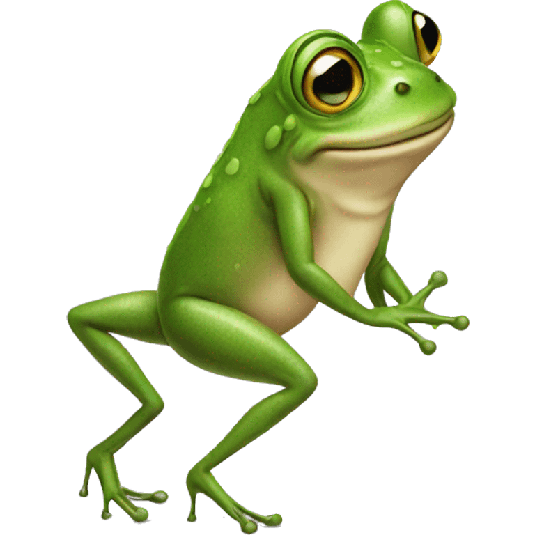 frog wearing high heels emoji