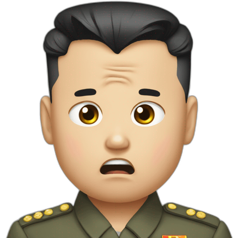 crying Kim Jong Un emoji