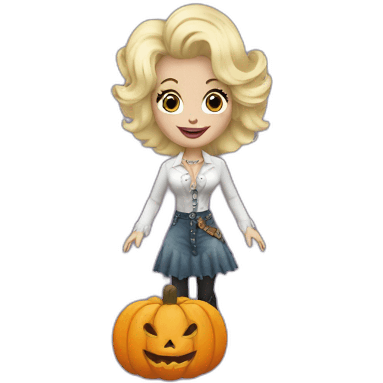 Dolly Parton halloween emoji