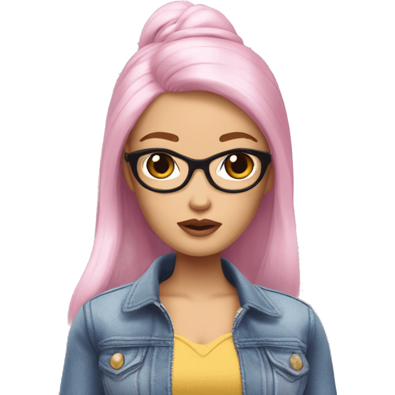 full-body Asian Barbie who is shocking emoji