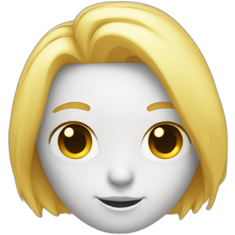 Chat blanc emoji