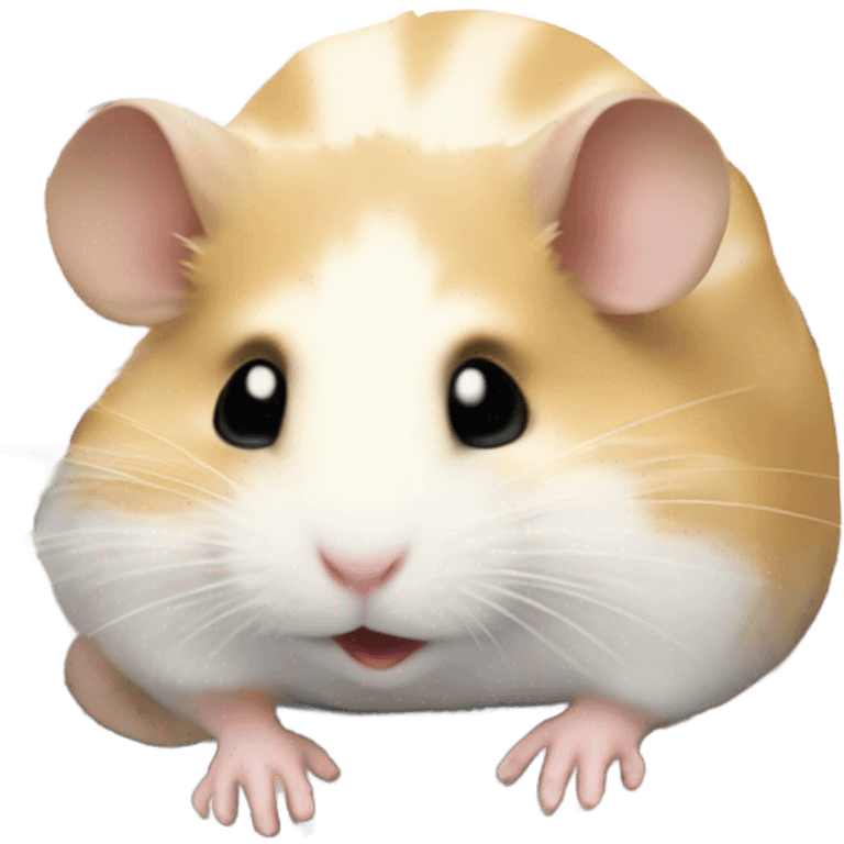 Hamster with typing on computer  emoji