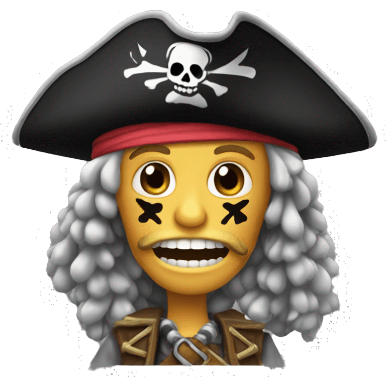 Una calavera pirata  emoji