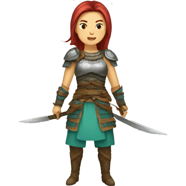 tatar female warrior emoji