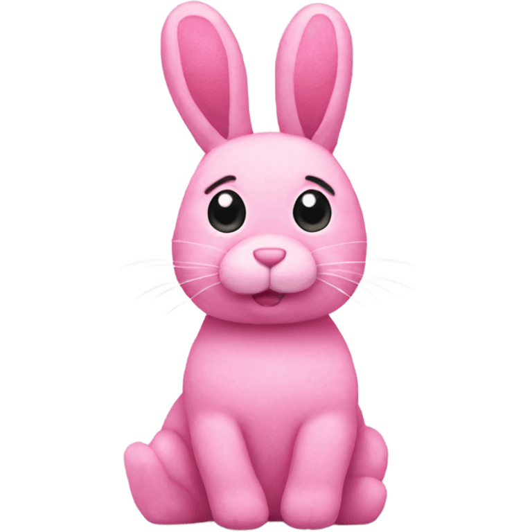 pink plushie bunny emoji