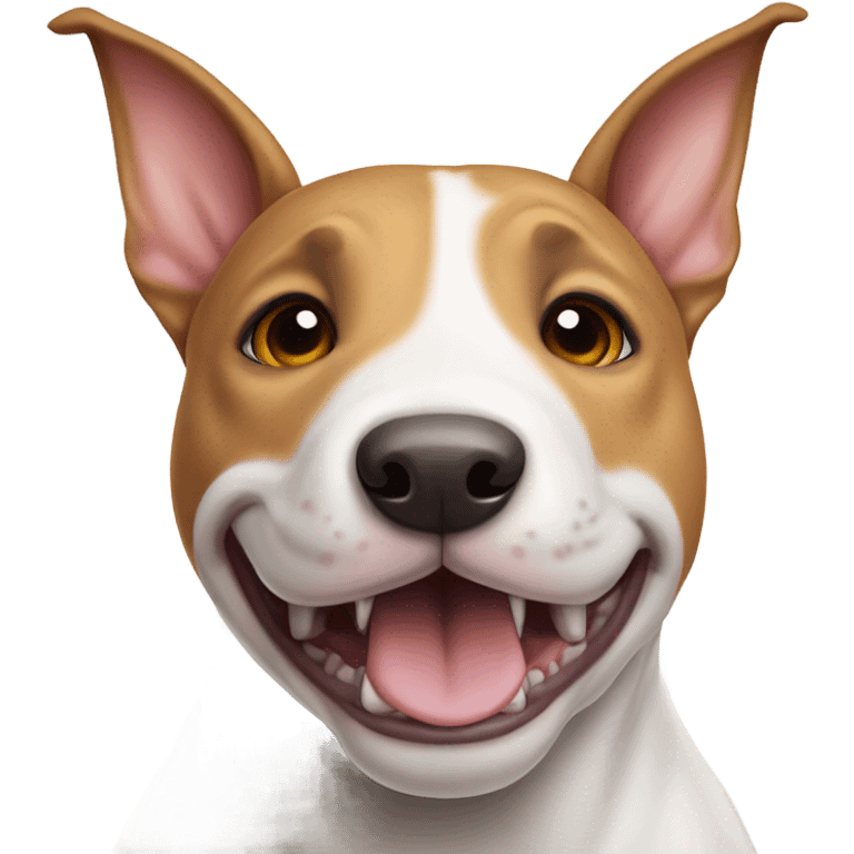 Happy bull terrier emoji