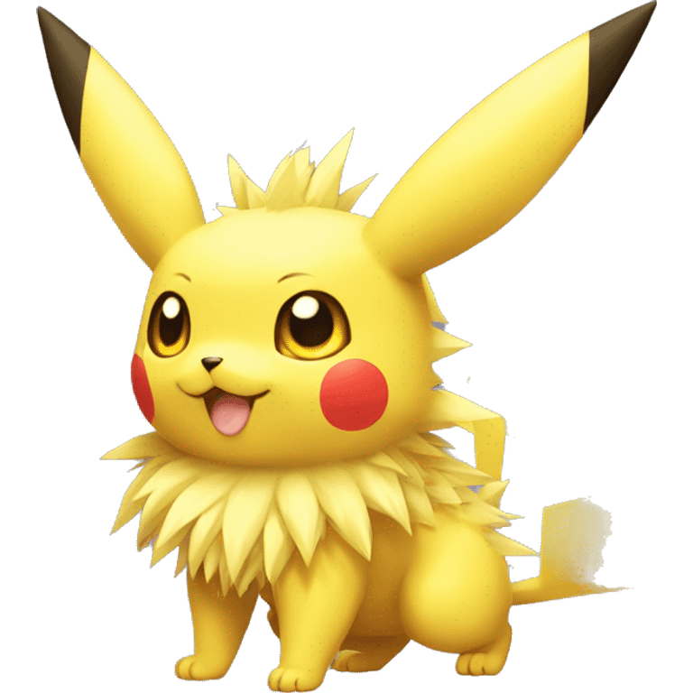 Pikachu-Jolteon full body emoji