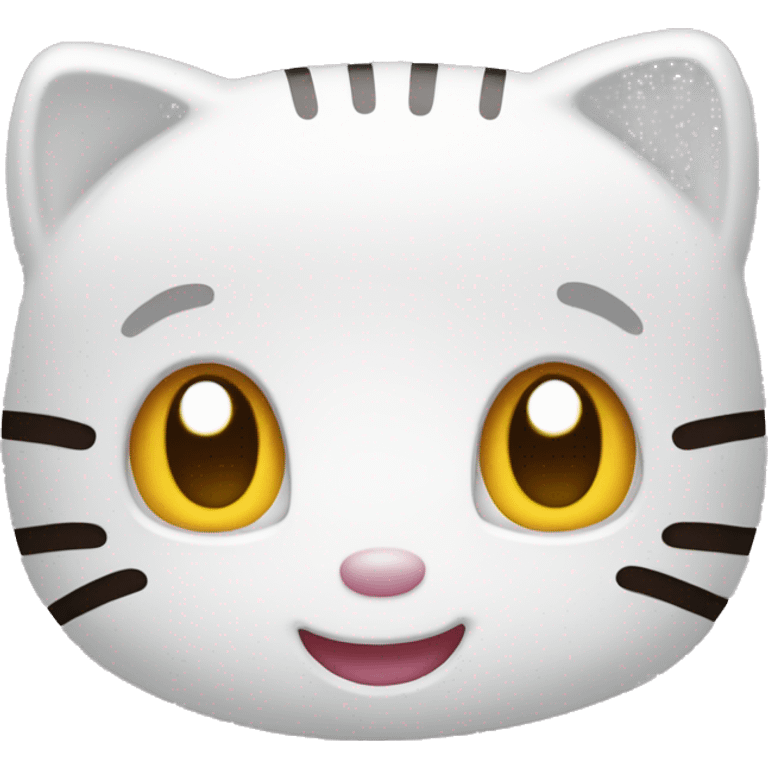 Hello kitty smiling emoji