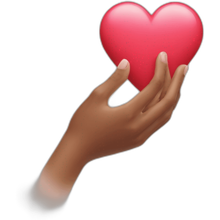 heart with hand emoji