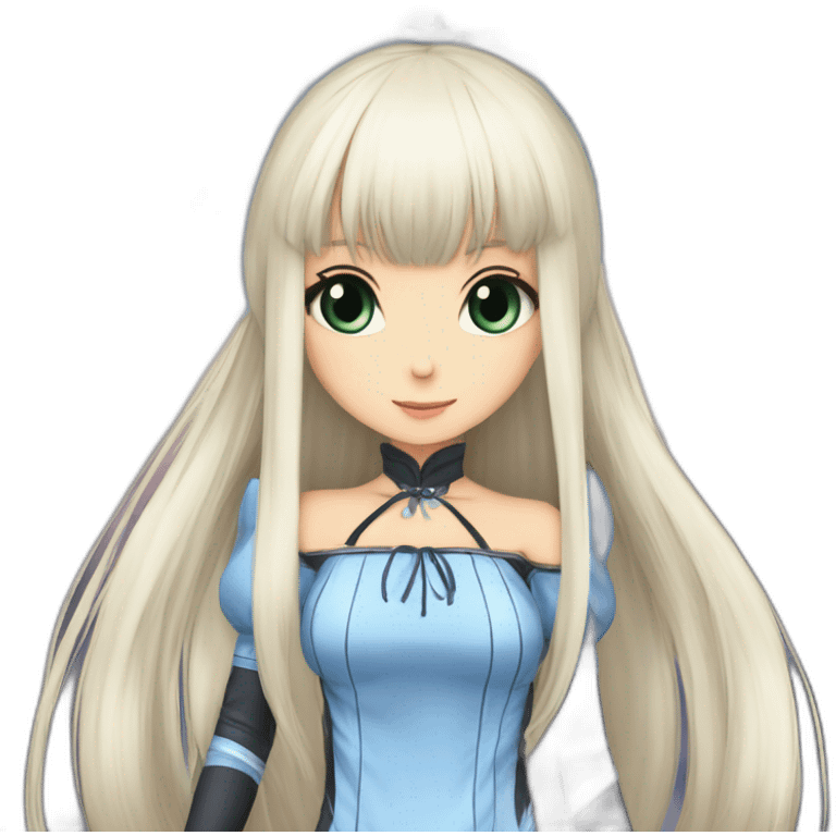 chii chobits in Manchestercity outfit emoji