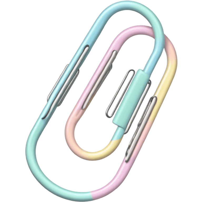 pastel paper clip emoji