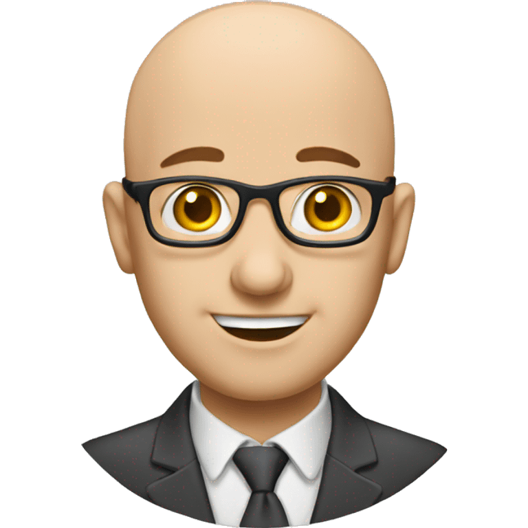 Bald accountant  emoji