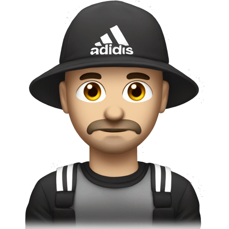 russian gangster with Adidas costume and russian hat extremly cliché emoji