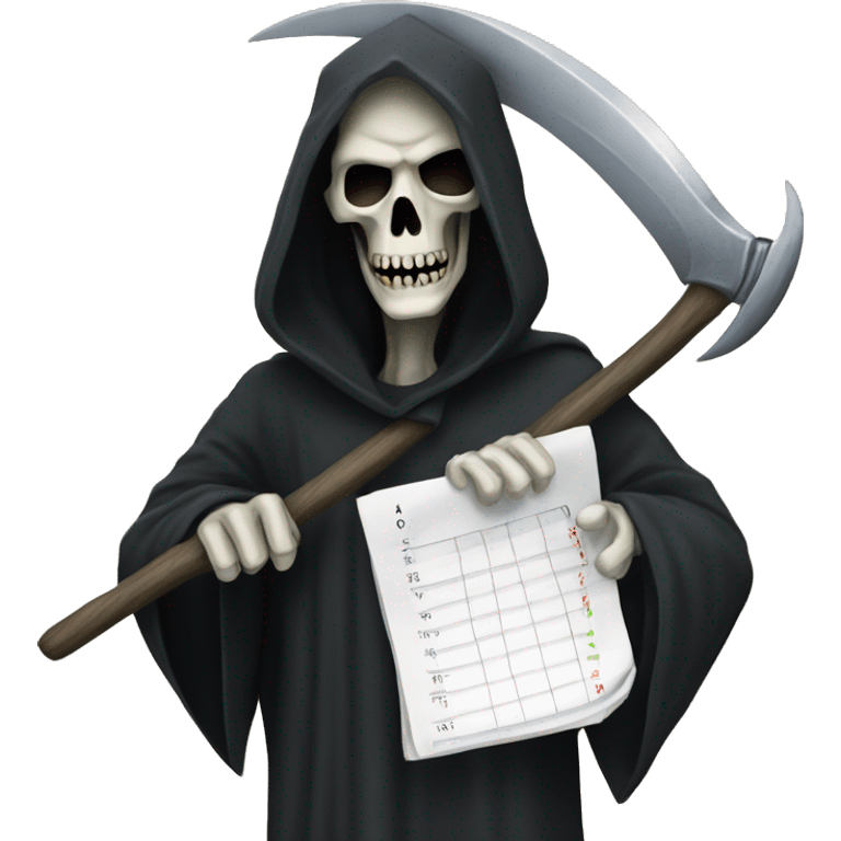 time sheet grim reaper emoji