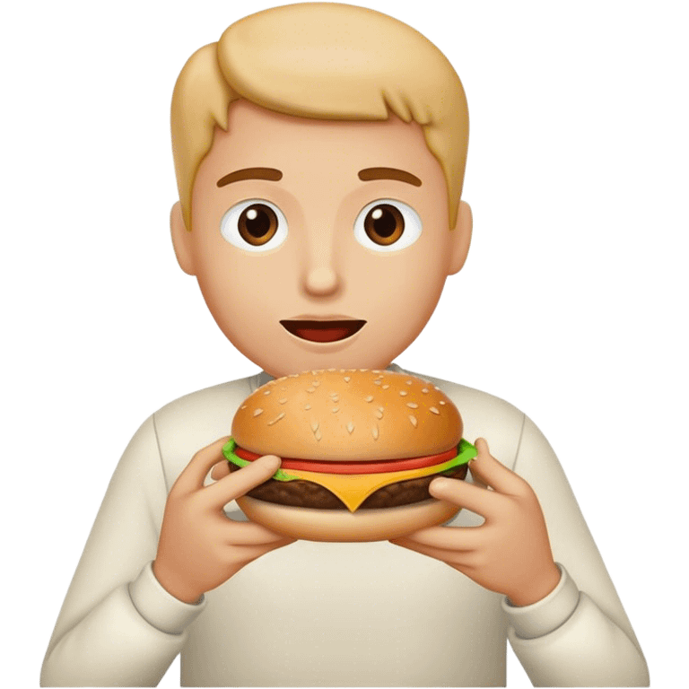 Eating hamburgers  emoji