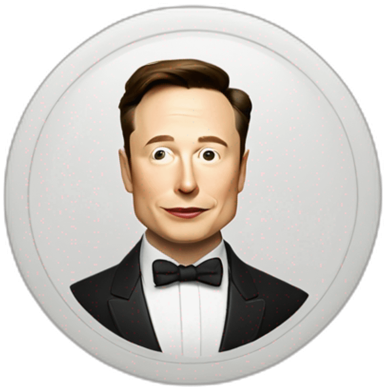 Elon Musk with a monocle emoji