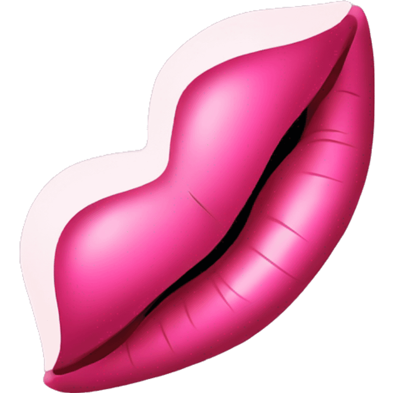 Pink lipstick kisses emoji