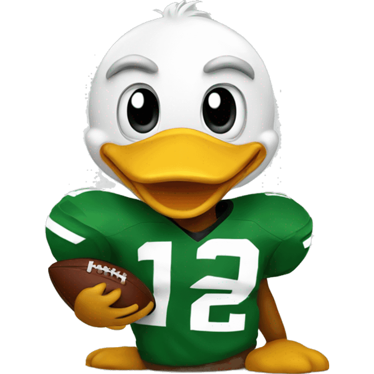 Duck football mascot emoji