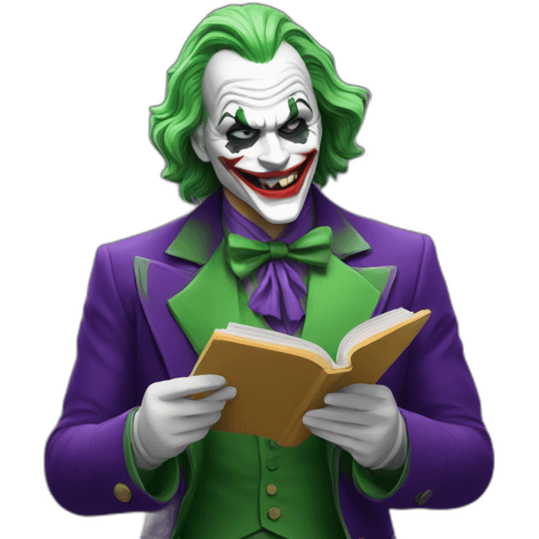 Joker reading a handbook emoji