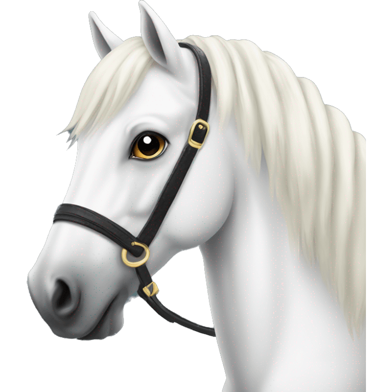 Coquette white horse  emoji