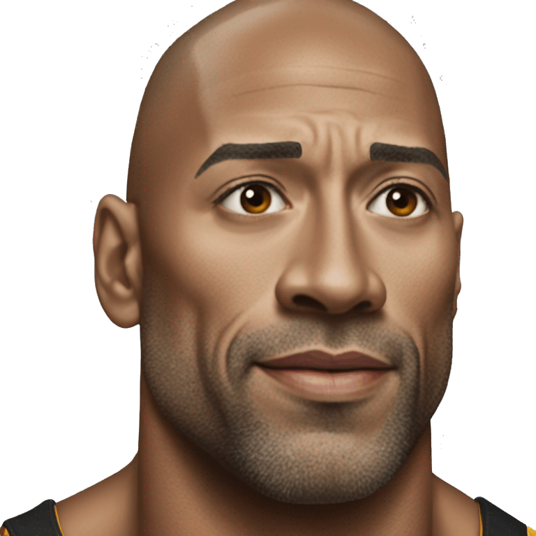 DWYANE THE ROCK as a captain emoji