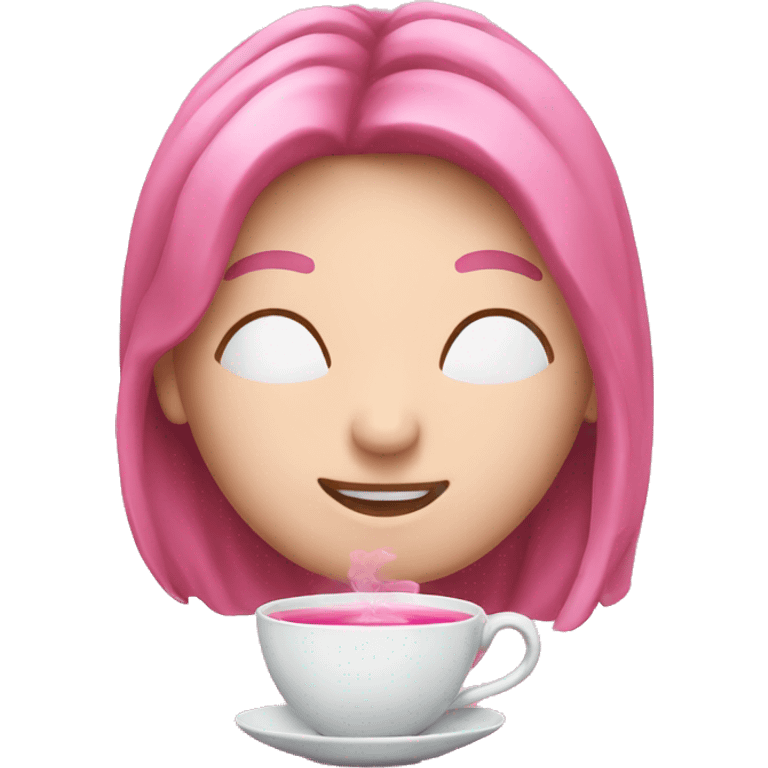 pink tea emoji