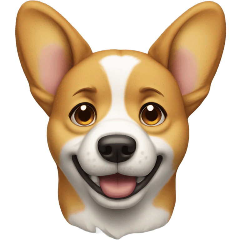 Crying corgi dog emoji