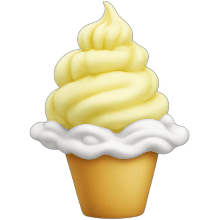 yellow soft serve emoji