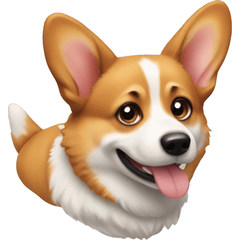 Corgi with a human pet emoji