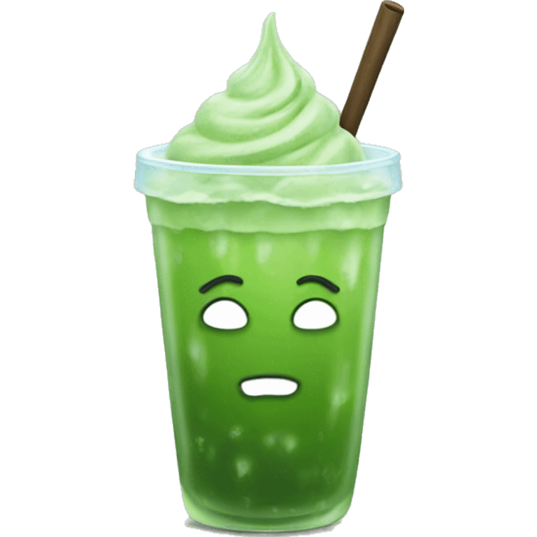 Iced matcha emoji