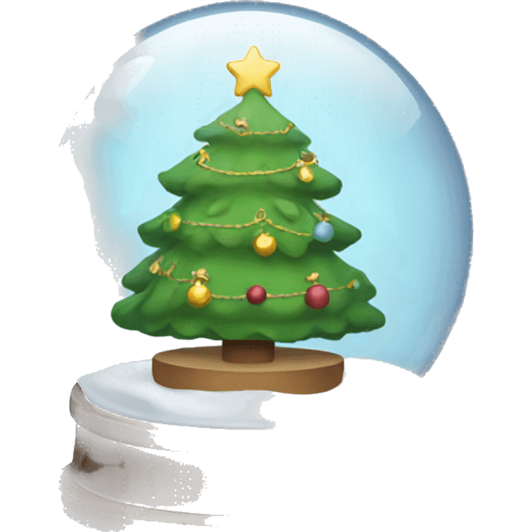 Christmas snowglobe emoji