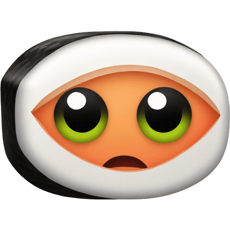 Sushi with eyes emoji