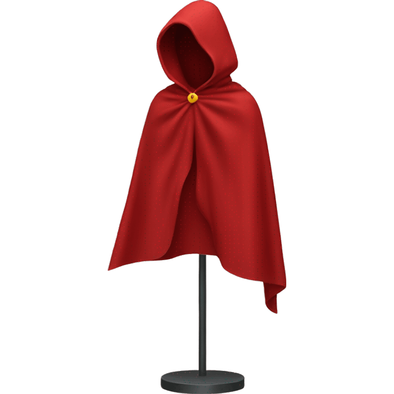 faceless mannequin red  cape emoji