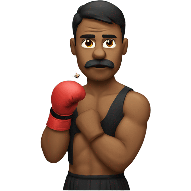 Boxer smoking  emoji