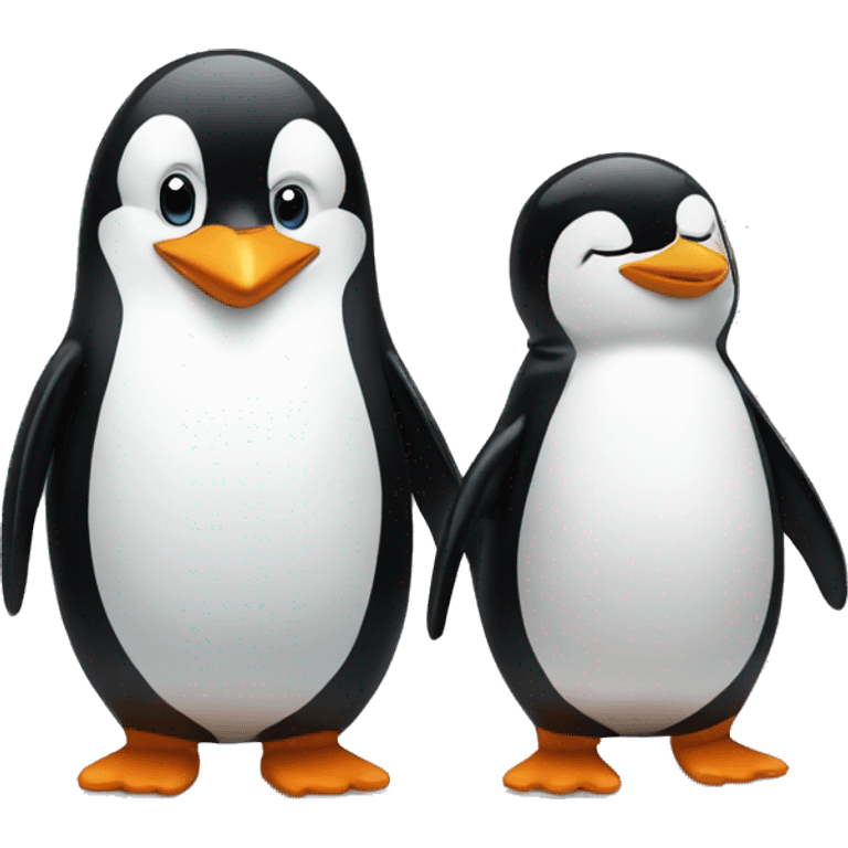 penguin and penguin emoji