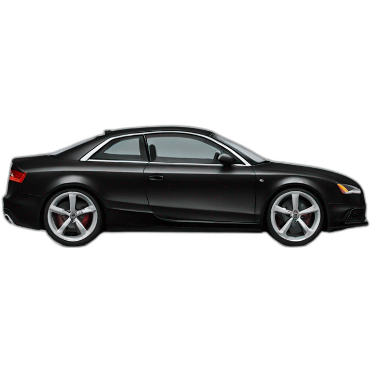 Black Lowered audi emoji