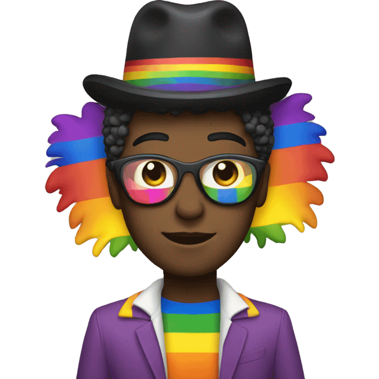 person dressed for gay pride emoji