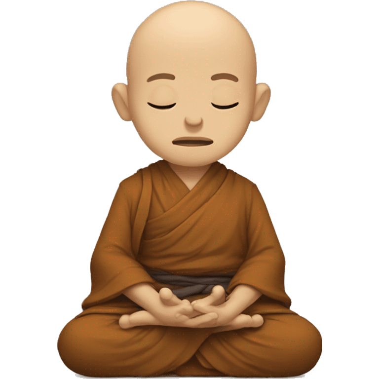 Meditating monk emoji