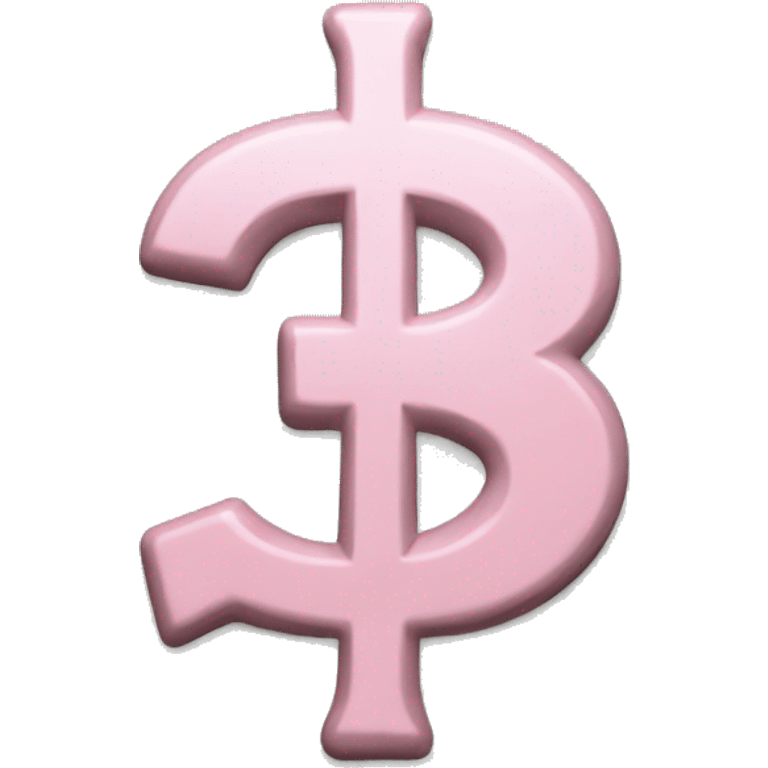 Pastel Pink dollar sign  emoji