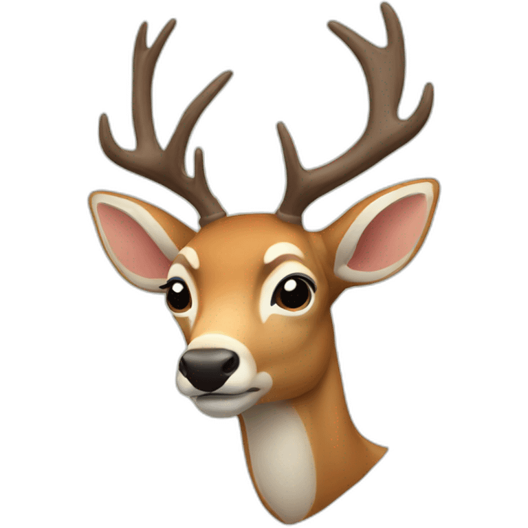 deer think emoji