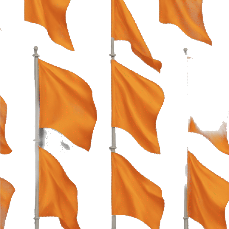 Orange flag on top of which(S.T.H) is written emoji